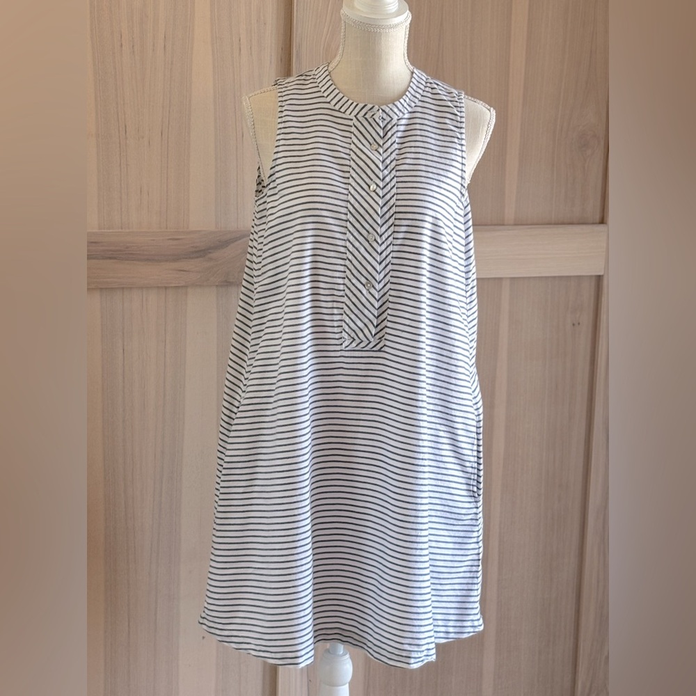 Beach Lunch Lounge Anthropologie Cotton Dress. Nautical | Striped |Women’s Sz-XS